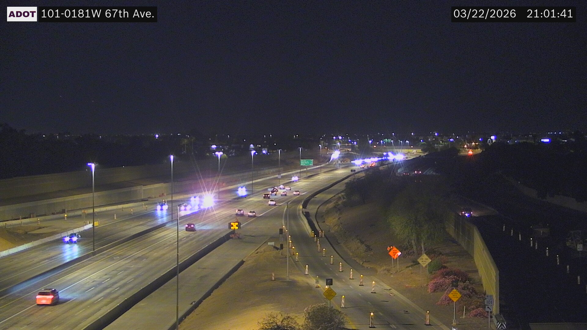 SR-101 @67th Ave live webcam