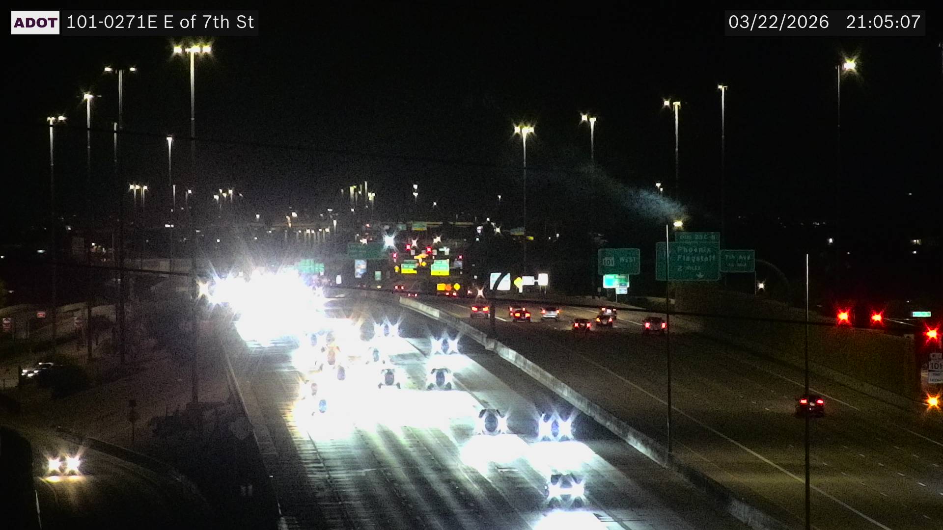 SR-101 @E of 7th St live webcam