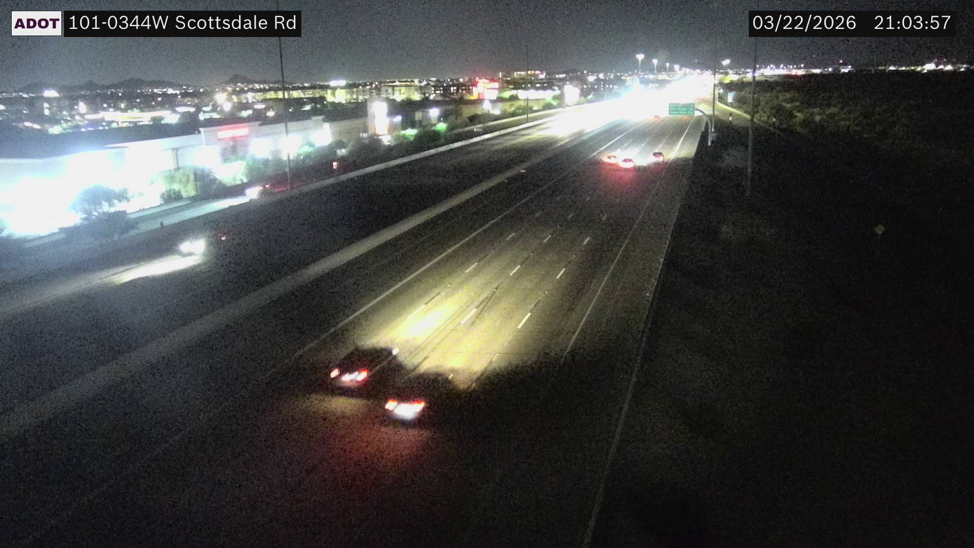 SR-101 @Scottsdale Rd live webcam