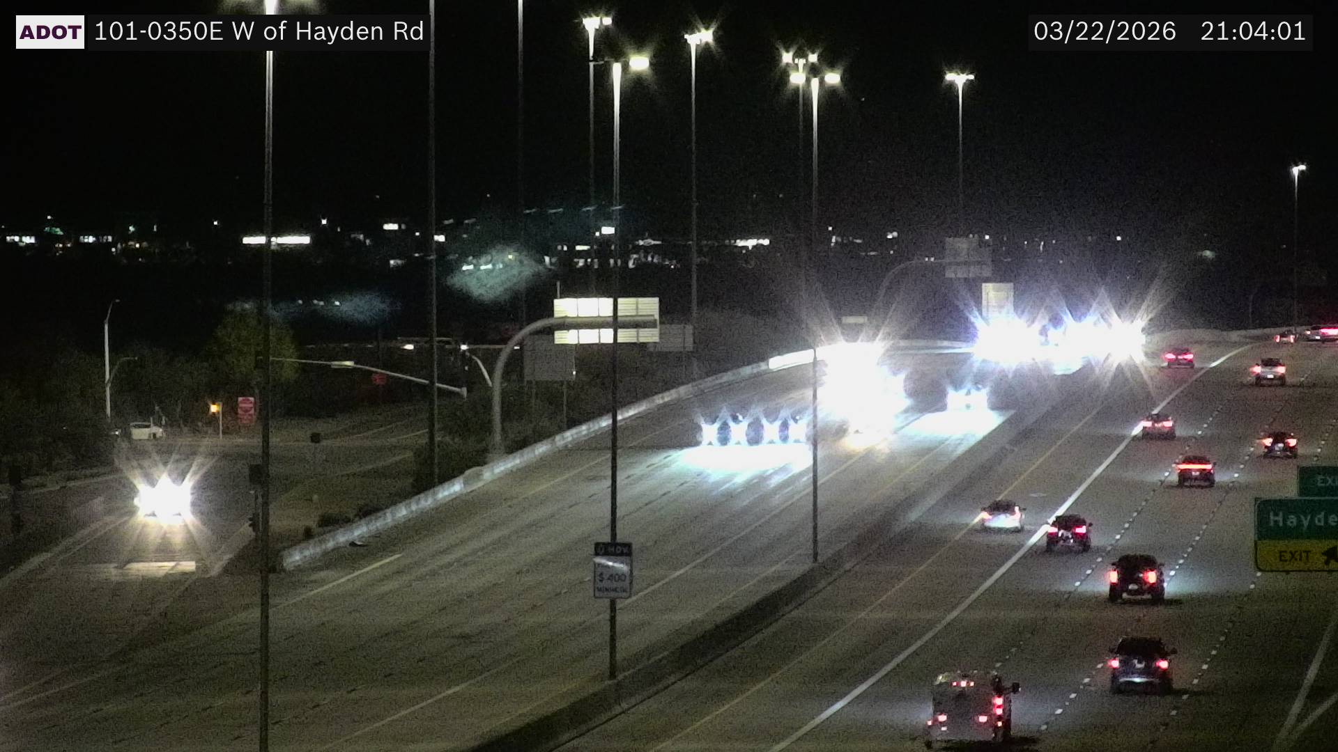 SR-101 @W of Hayden Rd live webcam