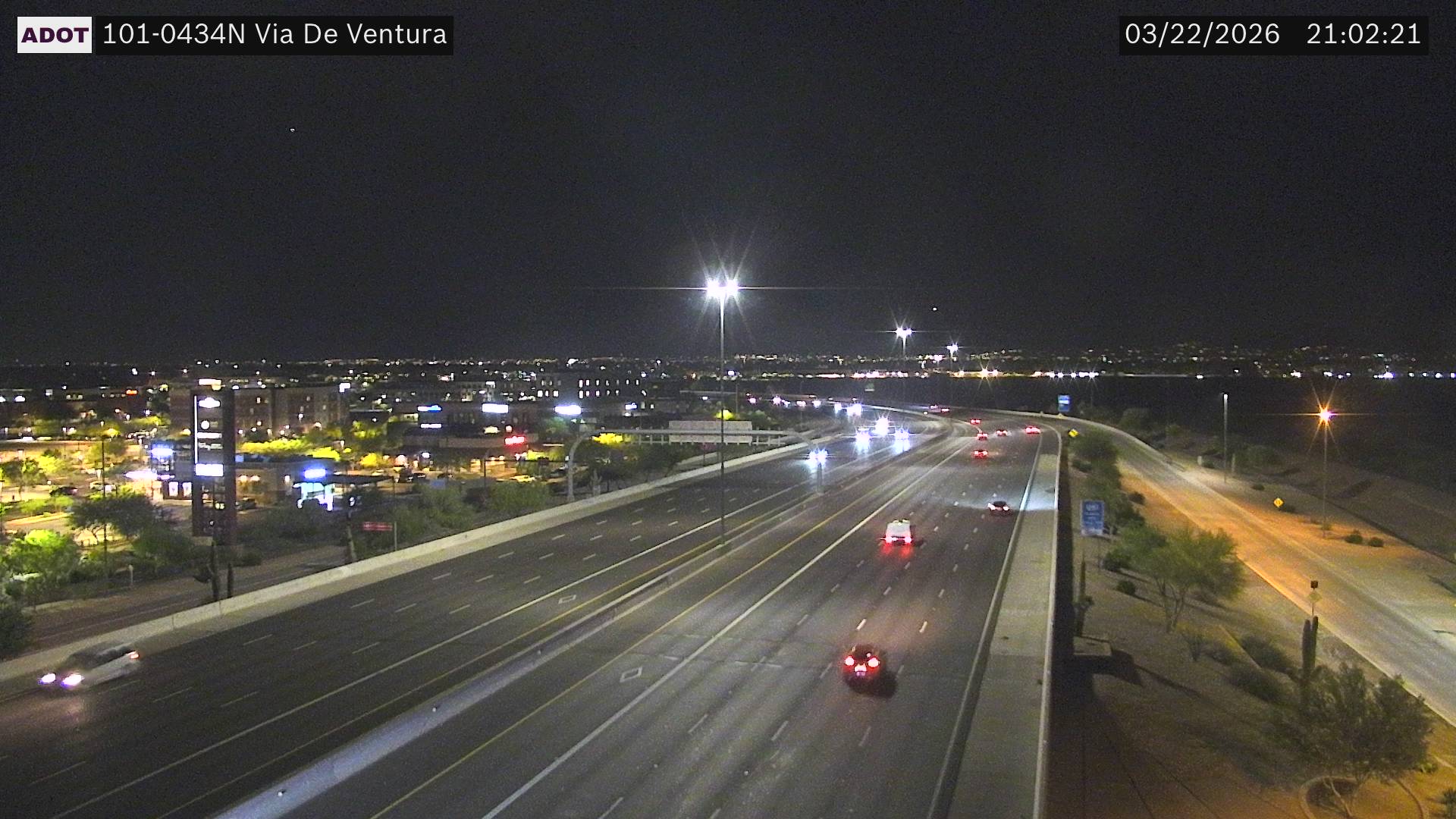 SR-101 @Via de Ventura live webcam