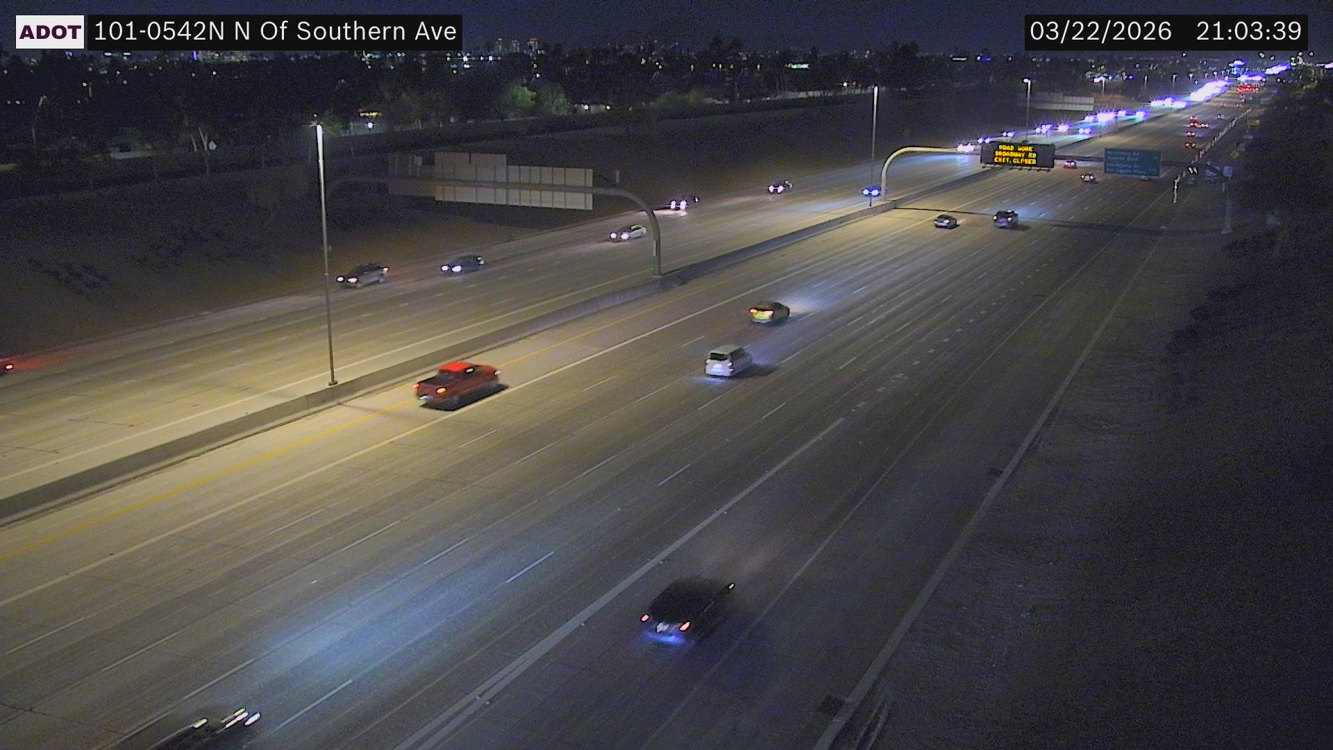 SR-101 @N of Southern Ave live webcam