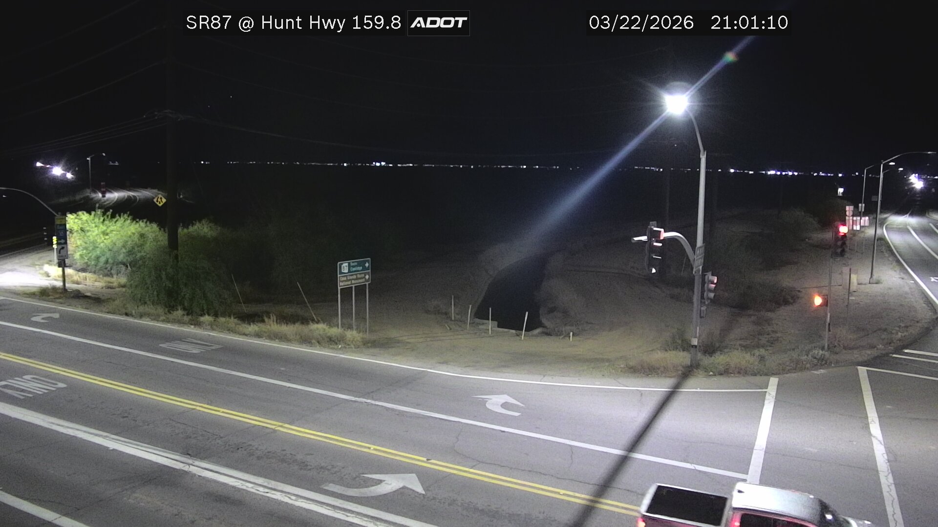 SR-87 @Hunt Highway live webcam