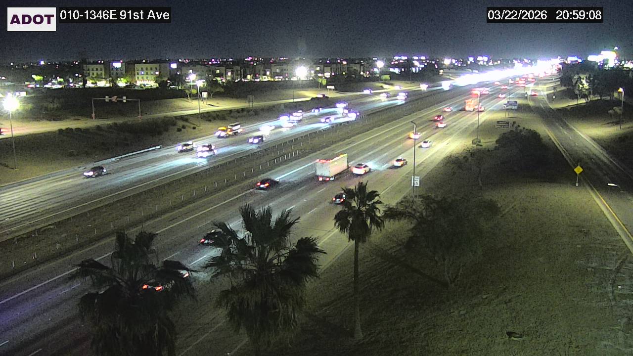 I-10 @91st Ave live webcam