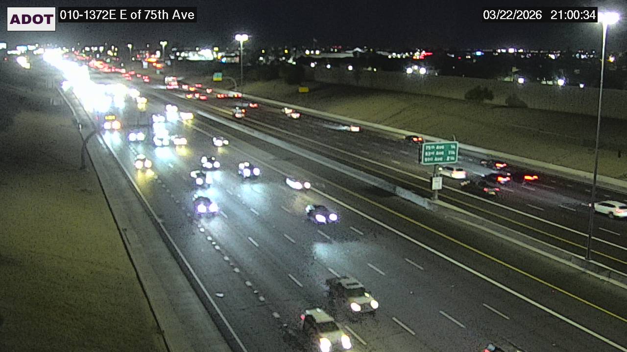 I-10 @E of 75th Ave live webcam