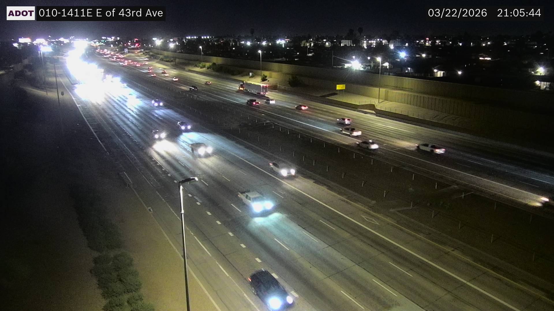 I-10 @E of 43rd Ave live webcam