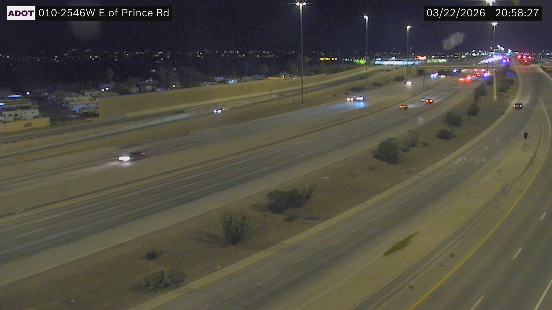 I-10 @E of Prince Rd live webcam