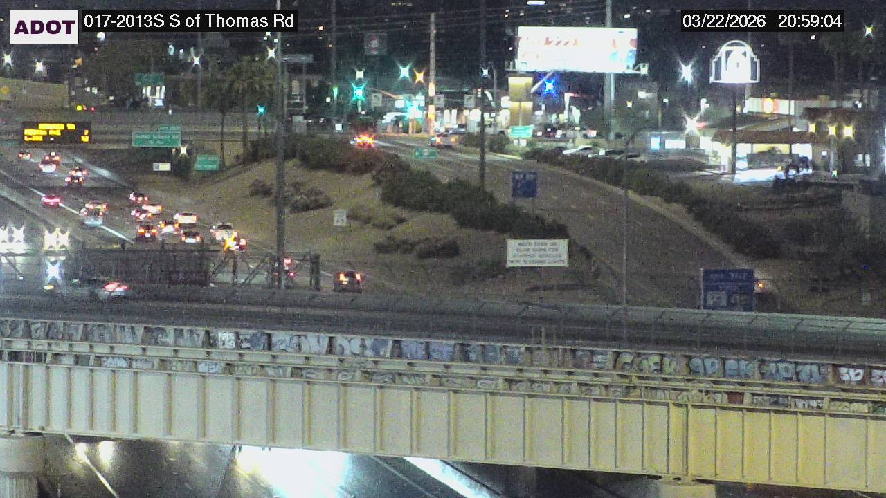 I-17 @S of Thomas Rd live webcam