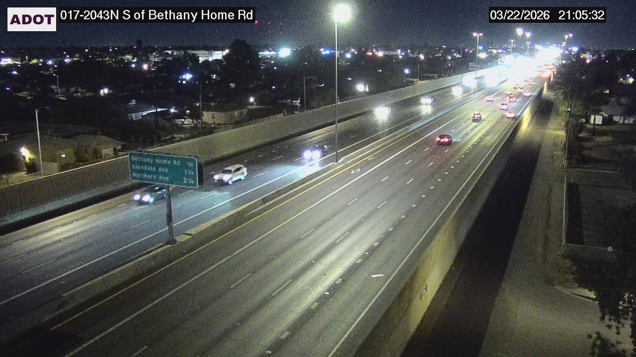 I-17 @S of Bethany Home Rd live webcam