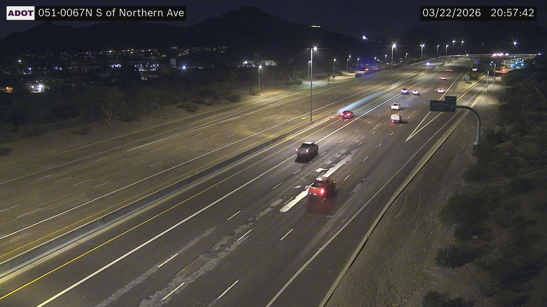 SR-51 @S of Northern Ave live webcam