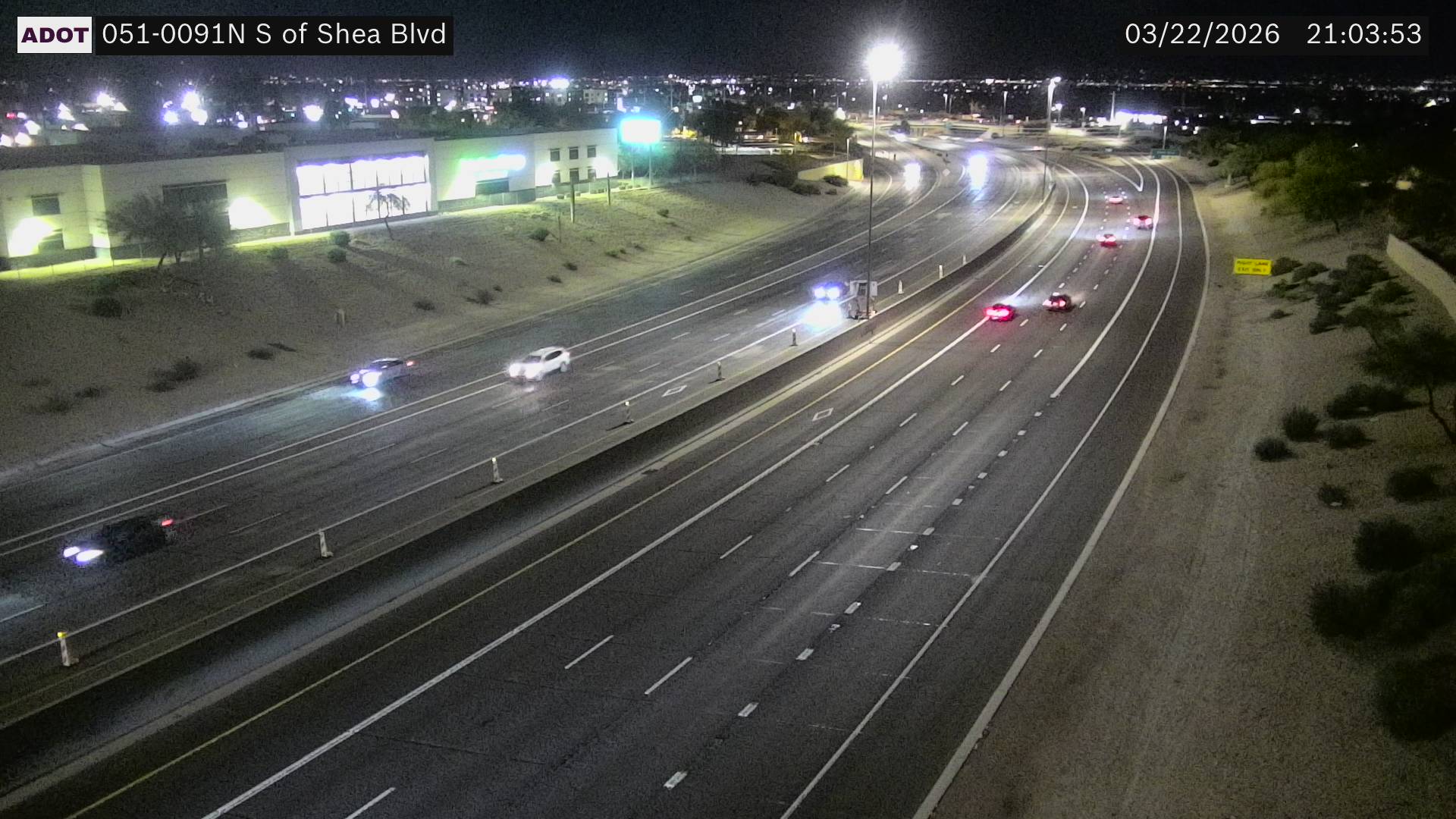 SR-51 @S of Shea Blvd live webcam