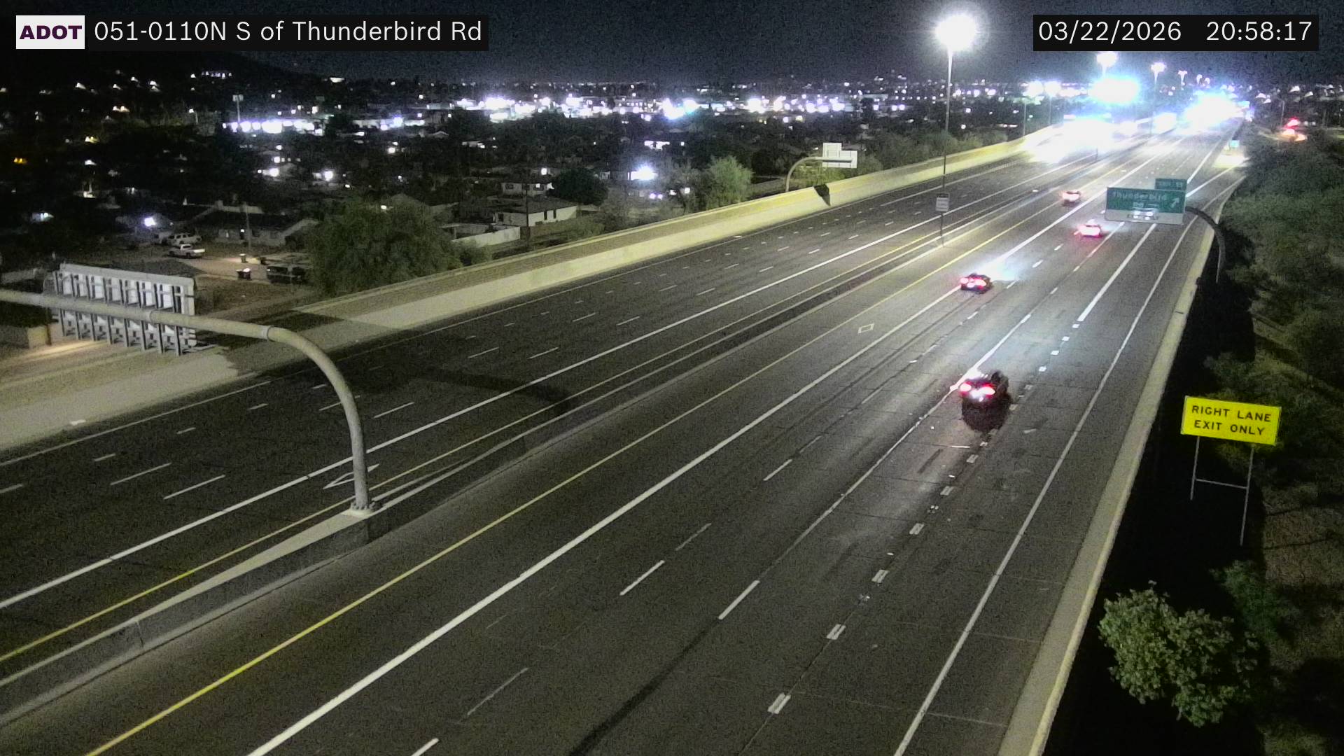 SR-51 @S of Thunderbird Rd live webcam