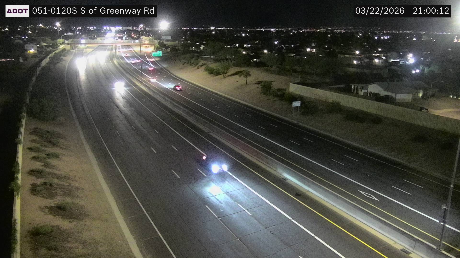 SR-51 @S of Greenway Rd live webcam