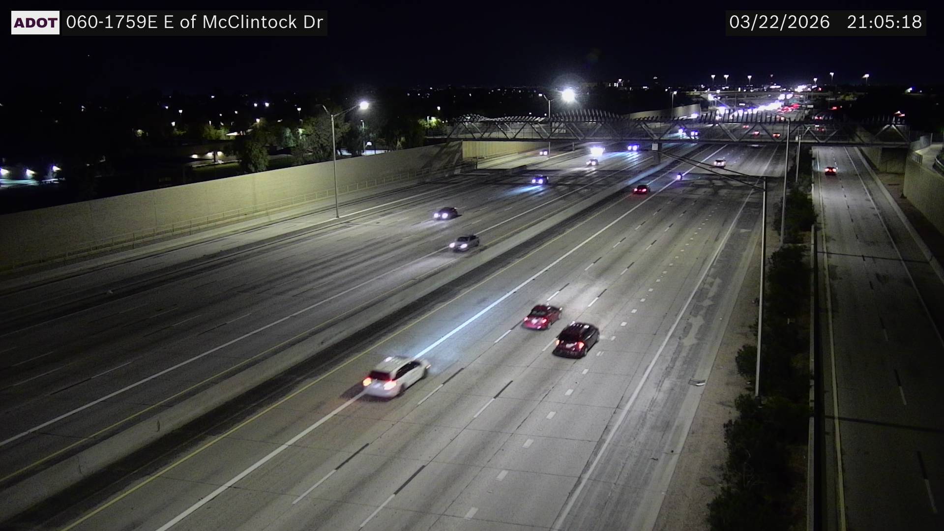 US-60 @E of McClintock Dr live webcam