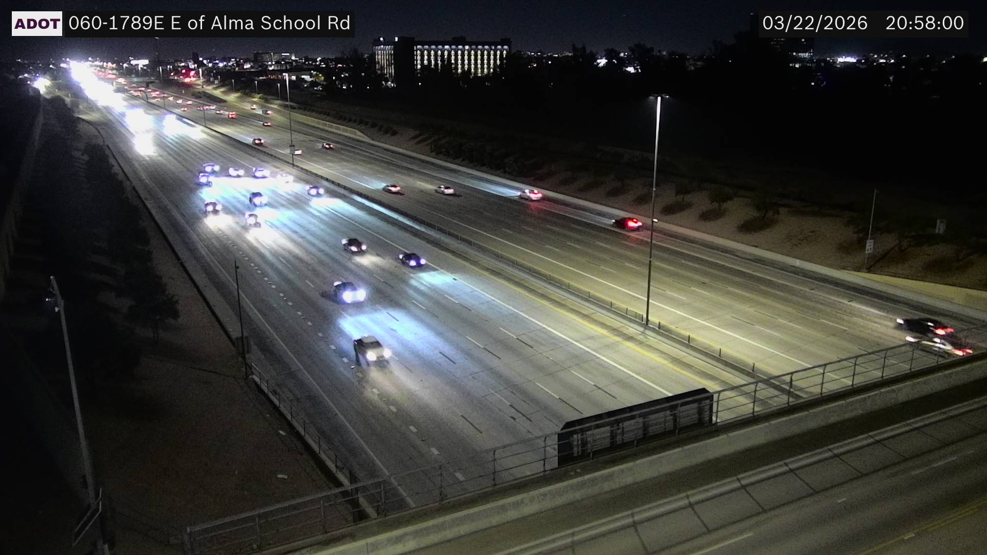 US-60 @E of Alma School Rd live webcam