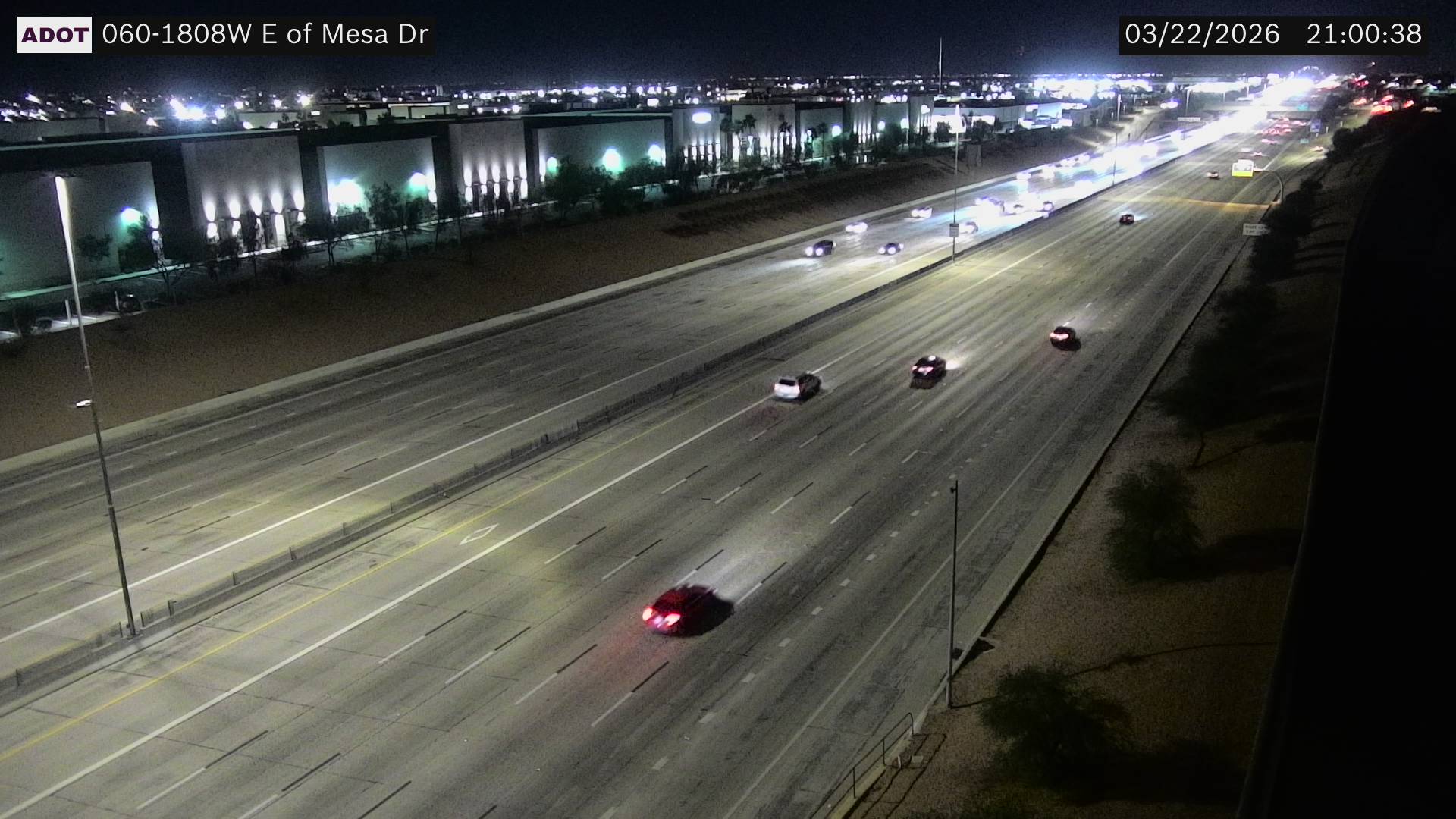 US-60 @E of Mesa Dr live webcam