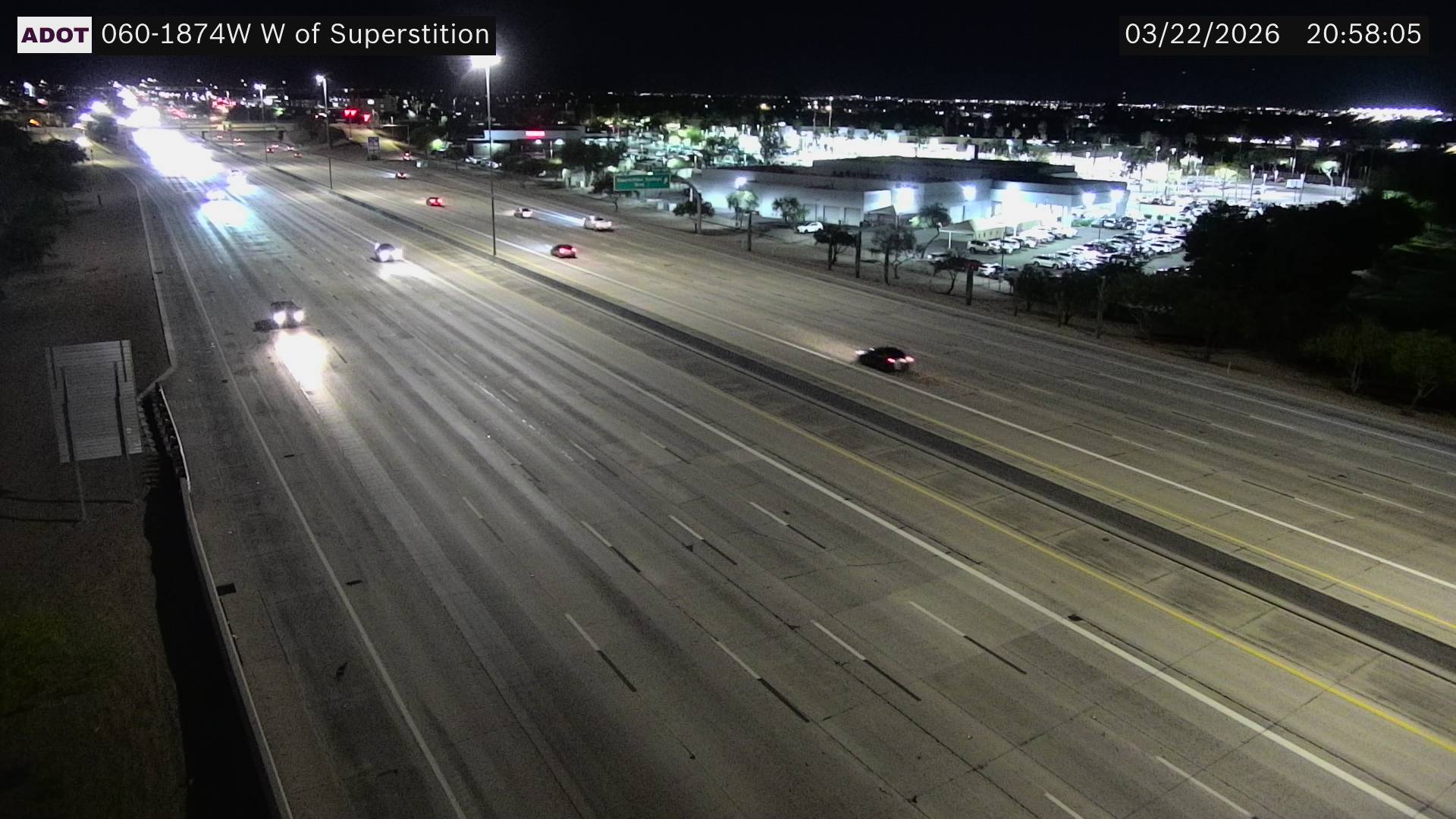 US-60 @W of Superstition live webcam